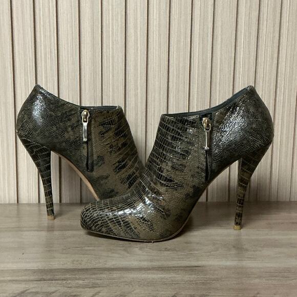 Christian Dior Lizard Embossed Leather Ankle Boots EU 39 / US 9 - Picture 4 of 11